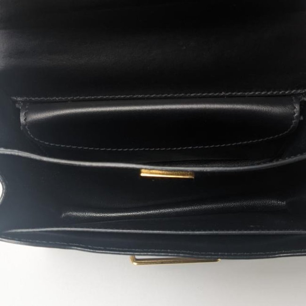 Prada Cahier Medium Black Leather Cross Body Bag - Picture 3 of 10